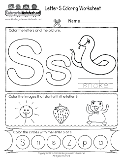 Free Kindergarten Alphabet Worksheets - Learning the basics.