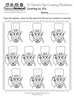 Saint Patrick's Day Counting Worksheet