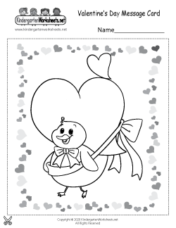 Valentine's Day Message Card
