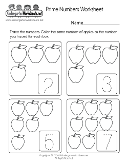 Kindergarten Numbers Worksheets - Learning numbers is a fun activity.