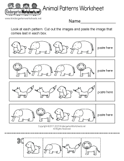 Patterning Worksheets