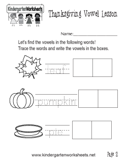 Find the Vowels Worksheet