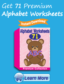 Get the Premium Alphabet Worksheets Package