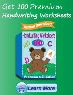 Get the Premium Handwriting Worksheets Package