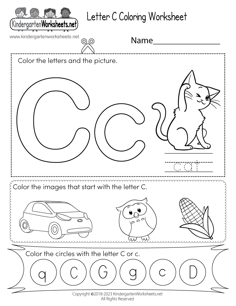 c printable coloring pages - photo #42