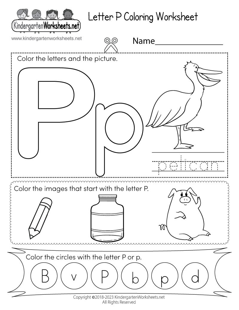 Letter P Worksheets For Kindergarten Printable Kindergarten Worksheets Letter P Worksheets For Kindergarten Printable Kindergarten Worksheets