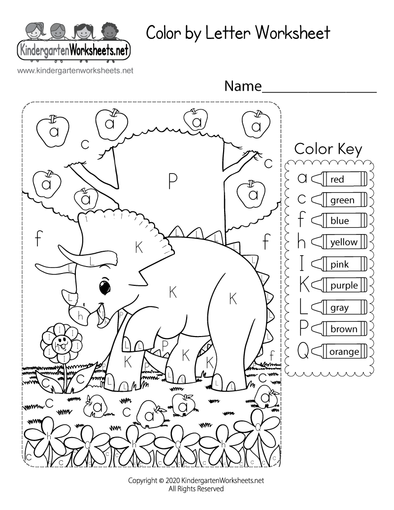 Free Printable Coloring Worksheet For Kindergarten
