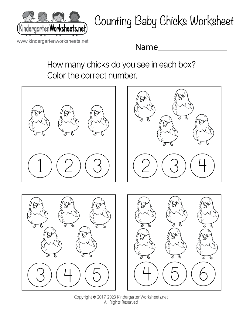 Baby Counting Worksheet Free Kindergarten Math Worksheet For Kids