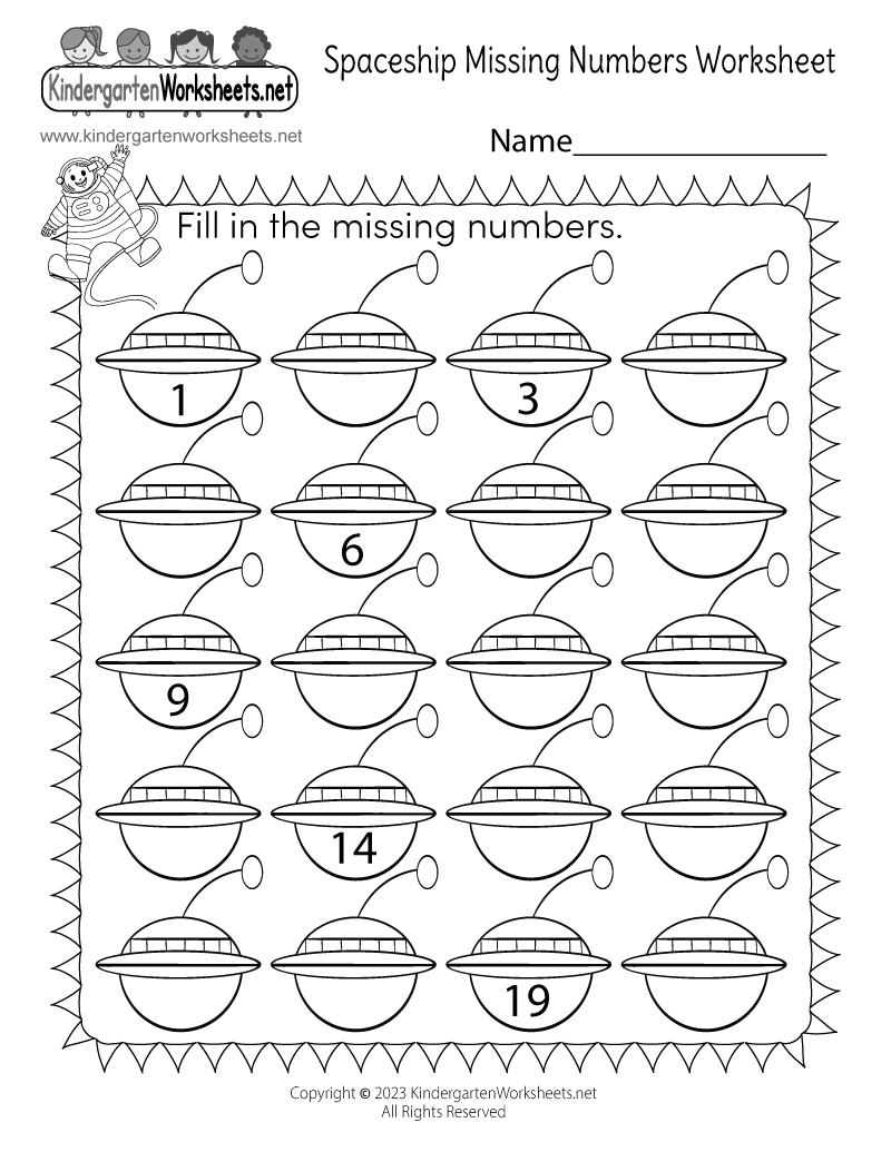 Free Counting Printables For Kindergarten