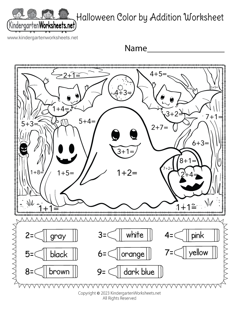 844 New preschool worksheet halloween 479   halloween math worksheet go back to our kindergarten halloween 