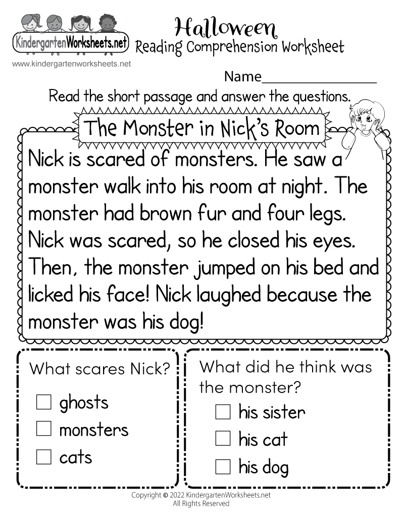 Critical kindergarten reading printable worksheets | Derrick Website