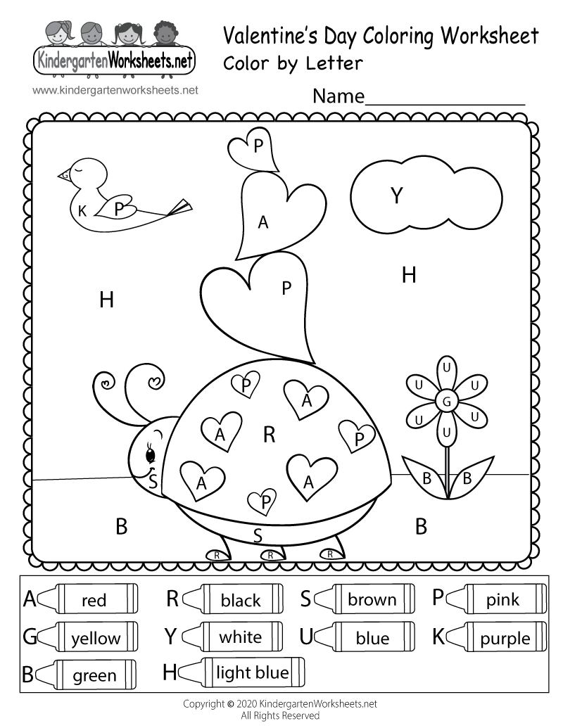 pre school valentine coloring pages - photo #49