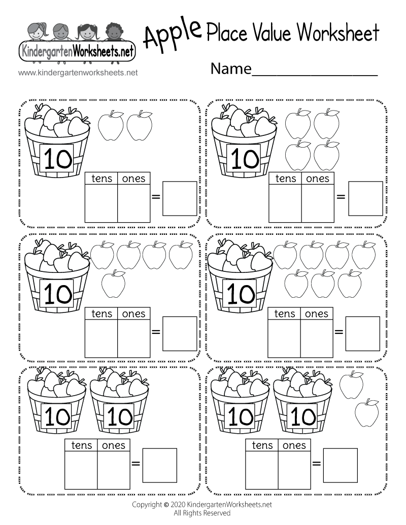Number Value Worksheets For Preschoolers