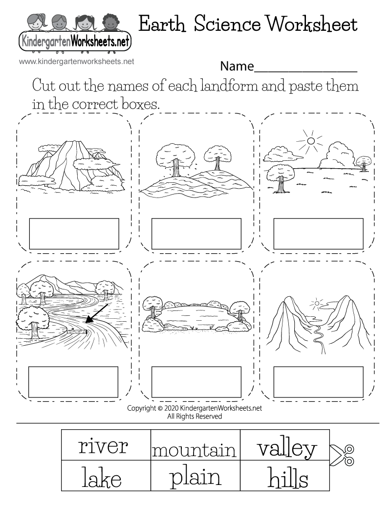 952 New preschool worksheet science 797   earth science worksheet go back to our kindergarten science worksheets 