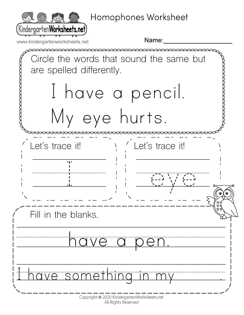 Free  for Worksheet esl worksheets sight  English Kindergarten Worksheet Spelling Kids Free  words