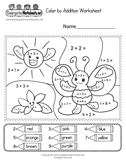 Free Kindergarten Addition Worksheets - Learning to Add ...