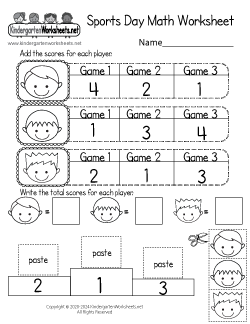 Olympics Math Worksheet