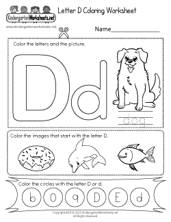 Free Kindergarten Alphabet Worksheets - Learning the basics.