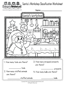 Santa's Workshop Classification Worksheet
