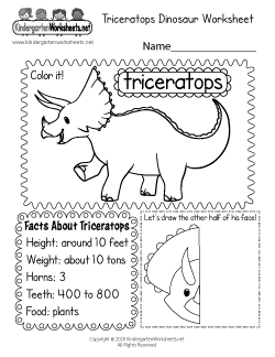 dinosaur worksheets for kindergarten free printable digital pdf