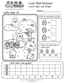 Easter Math Worksheet