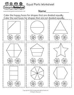 Equal Parts Worksheet