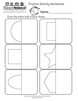 Draw the Other Half of Shapes Worksheet