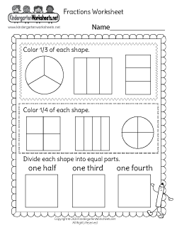 Fractions Worksheet