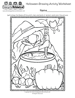 Free Kindergarten Halloween Worksheets Learning With Ghosts And Witches