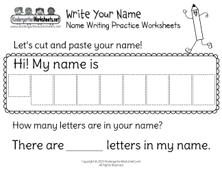 Name Writing Practice Worksheet