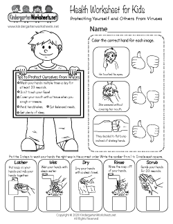 Health Worksheet for Kids