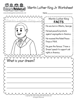 Martin Luther King Jr. Worksheet