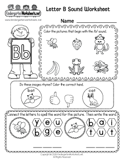 Letter B Sound Worksheet