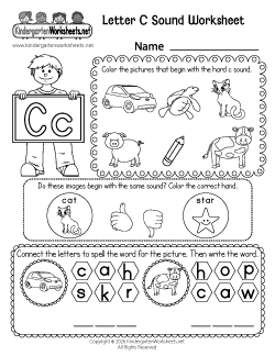 Letter C Sound Worksheet