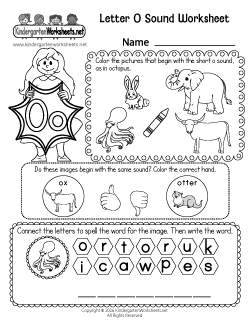 Letter O Sound Worksheet