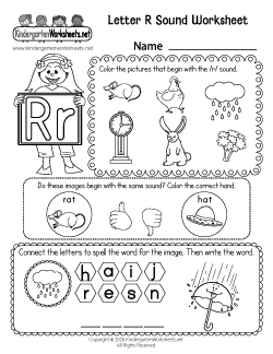 Letter R Sound Worksheet
