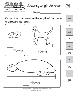 Free Kindergarten Measurement Worksheets - Fun Length, Height, And Weight Activities