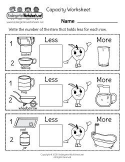 Capacity Worksheet