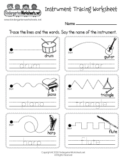 Instrument Tracing Worksheet