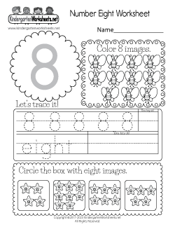 Number Eight Worksheet