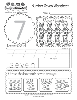 Number Seven Worksheet