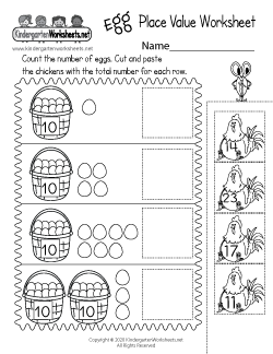 Egg Place Value Worksheet