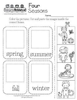 Four Seasons Worksheet