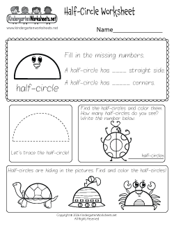 Half-Circle Worksheet