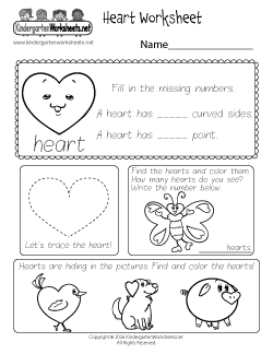 Heart Worksheet
