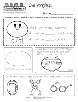 Oval Worksheet