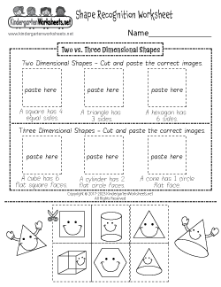 Shape Recognition Worksheet