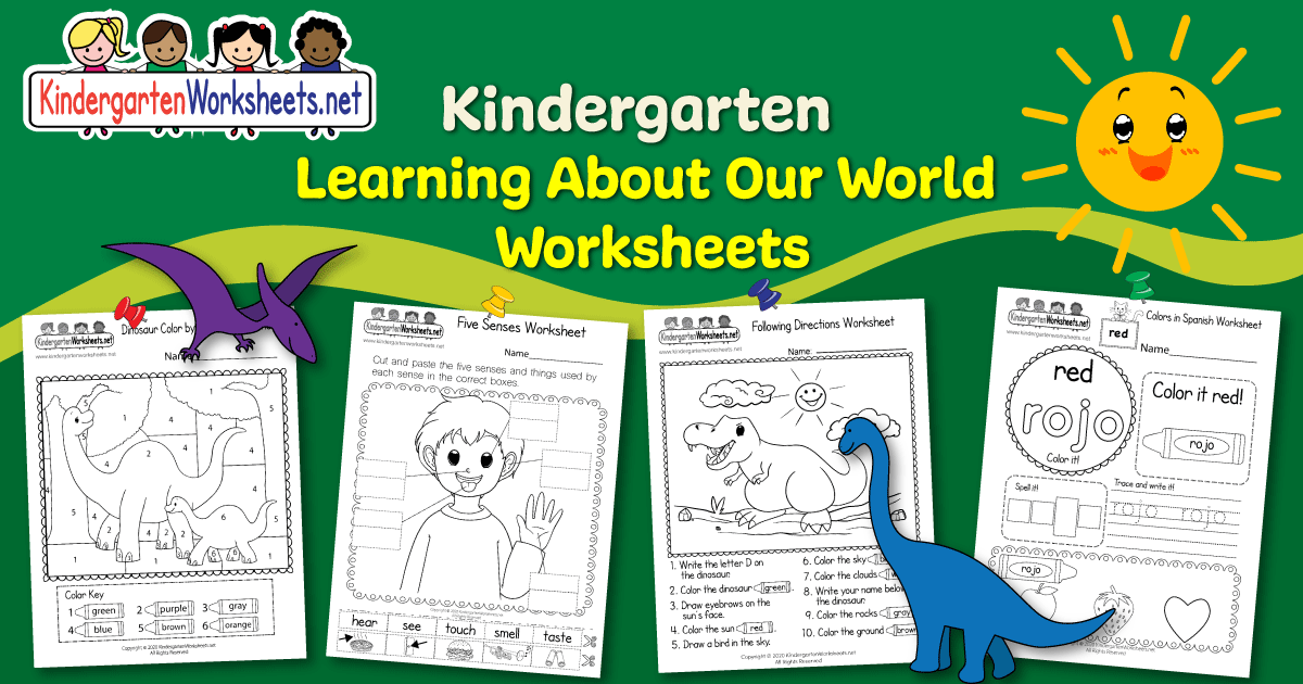 Learning About Our World Worksheets for Kindergarten (Free Printables)