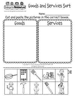 Goods and Services Worksheet