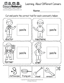 Learning About Careers Worksheet